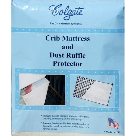 Crib Mattress And Dust Ruffle Protector 52 L X 28 W X 0 4 H