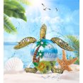 thumbnail image 3 of CoTa Global Sea Turtle Refrigerator Silver Beach Magnets Set of 4 - Assorted Resin & Crystals Design Fun and Cute Beach Magnets For Kitchen Fridge, Locker, Home Decor and Office Decor Novelty - 4 Pack, 3 of 8