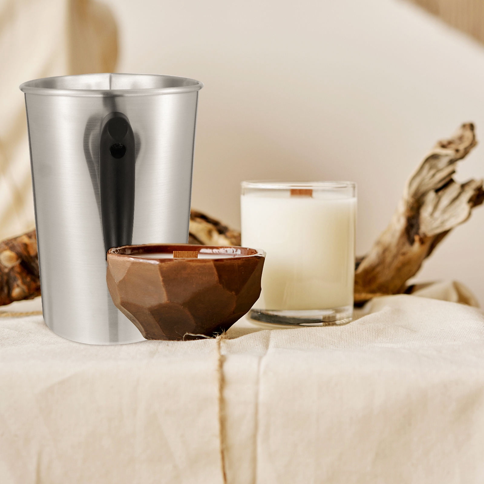 ETHZZLE Aluminum Wax Melting Container Ideal for Candle Making and Chocolate Melting