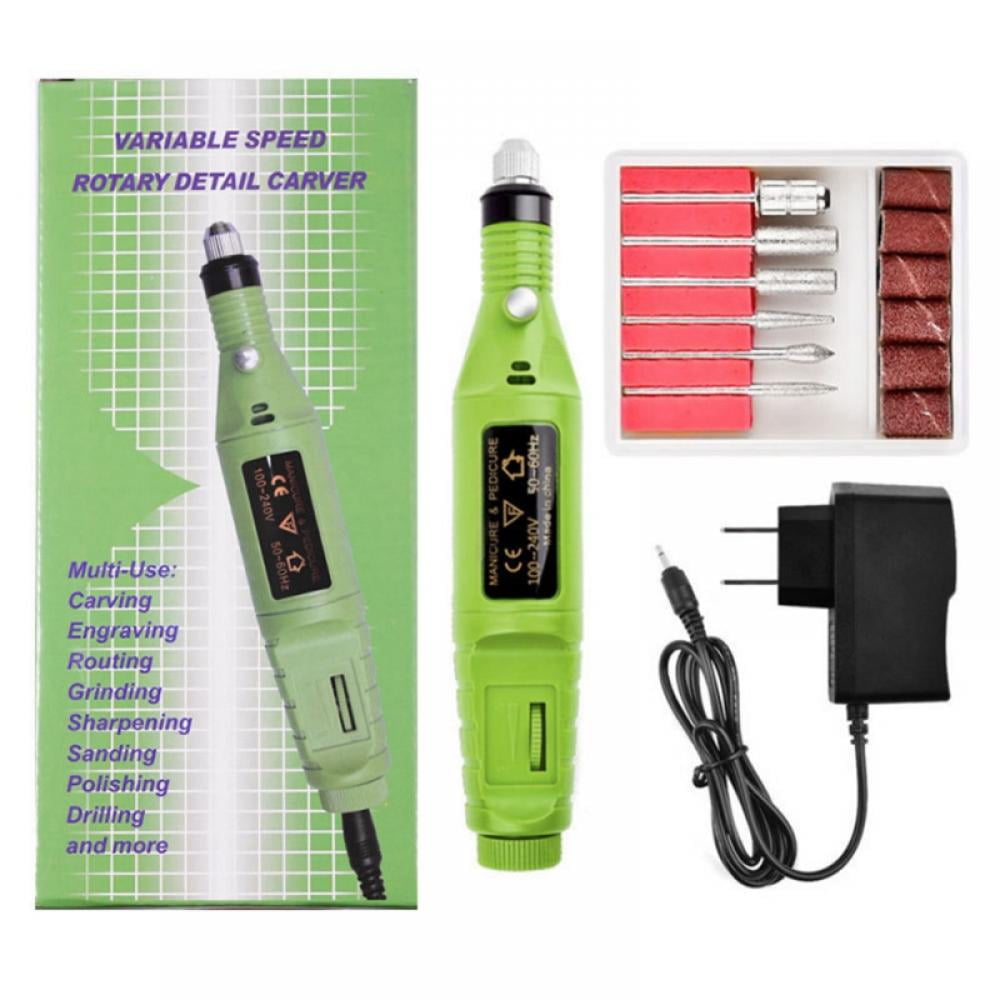 Kozart Portable Electric Nail Drill Manicure Filer Kit Nail Buffer