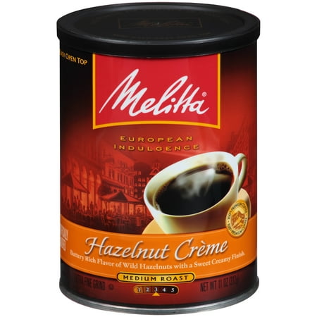 Melitta ® Hazelnut Creme Flavored Medium Roast Ground Coffee 11 oz. Canister