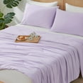 thumbnail image 2 of Cozy Bliss Dual-Sided Cooling Comforter Breathable Cooling Blanket Summer Quilt for Night Sweats, Purple (90*90), 2 of 6