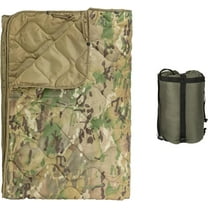 Kylebooker Poncho Liner Military Woobie Outdoor Camping Woobie Blanket for Travel, Beach, Grass, Picnic, Car Emergency, Outdoor, Survival