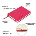 thumbnail image 3 of Simply Genius (12pk) A6 Mini Leatherette Cover Notebook, Lined, 3.7" x 5.7", 3 of 8