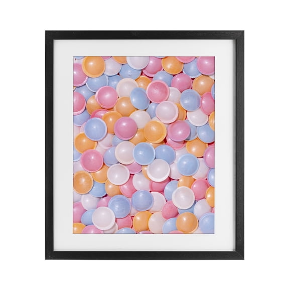 Stupell Industries Modern Retro Pastel Candies Black Framed Print Under Glass, 13 x 16, by LISH Creative