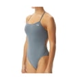 thumbnail image 1 of Tyr Swimsuit SOLID Cutoutfit Dark Grey Size 32, 1 of 2