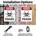 thumbnail image 3 of Poison OSHA Danger Rigid Plastic Sign 10 Inch x 7 Inch - 10 Pack, 3 of 8