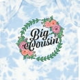 thumbnail image 4 of Inktastic Big Cousin with Flower Circle Girls Baby Bodysuit, 4 of 5