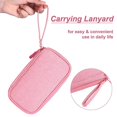 thumbnail image 2 of Electronics Accessories Organizer Pouch Bag, for Power Adapter/Charger/Cables/Pens, Designed for School Girls(Pink), 2 of 7