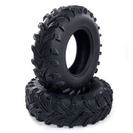 Ktaxon Two of 26x9-12 Front Left and Right ATV Tires 6ply Rubber J Speed
