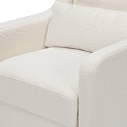 Carter's by DaVinci Adrian Swivel Glider with Storage Ottoman in Ivory Boucle
