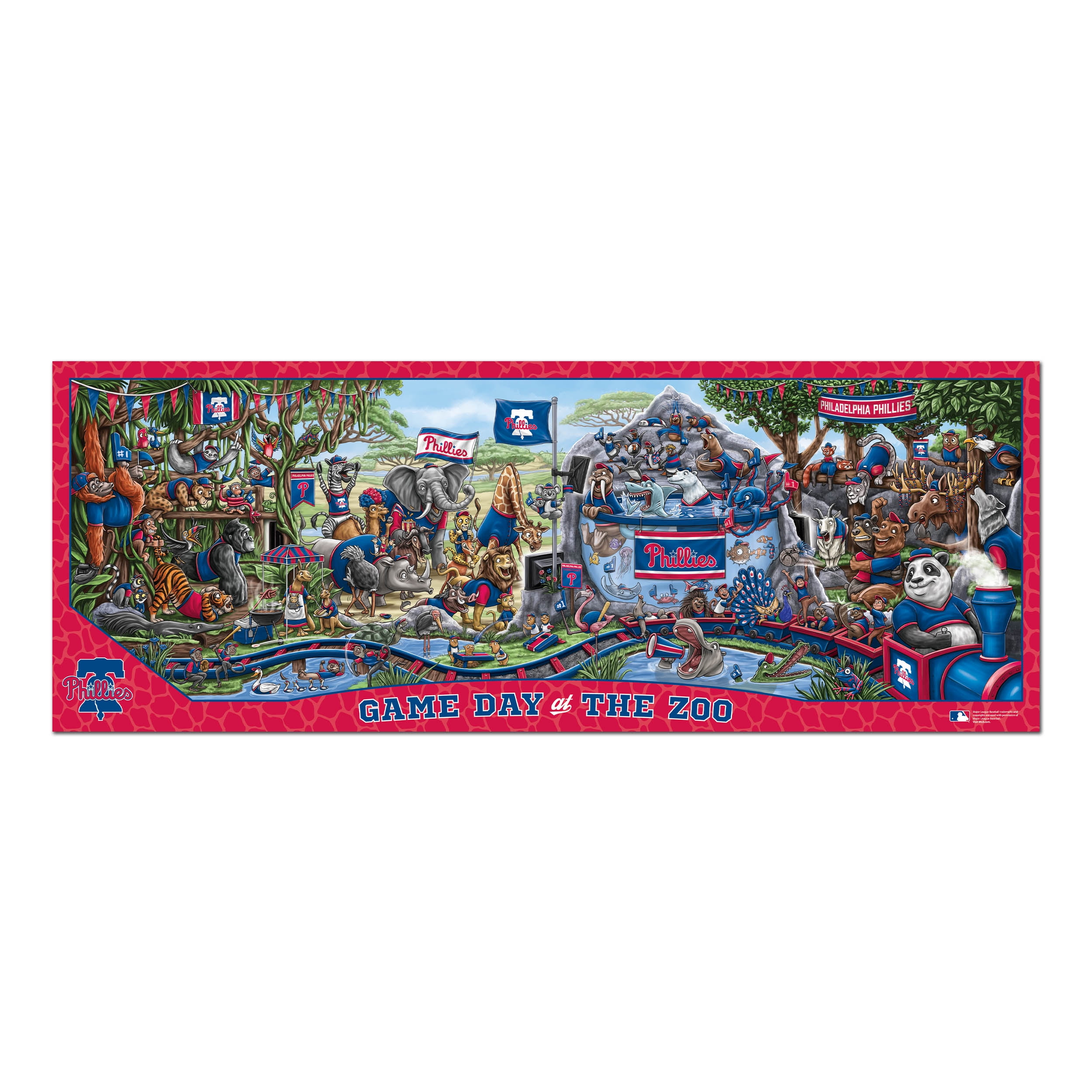 YouTheFan MLB Philadelphia Phillies Game Day at the Zoo Puzzle - 500 Piece