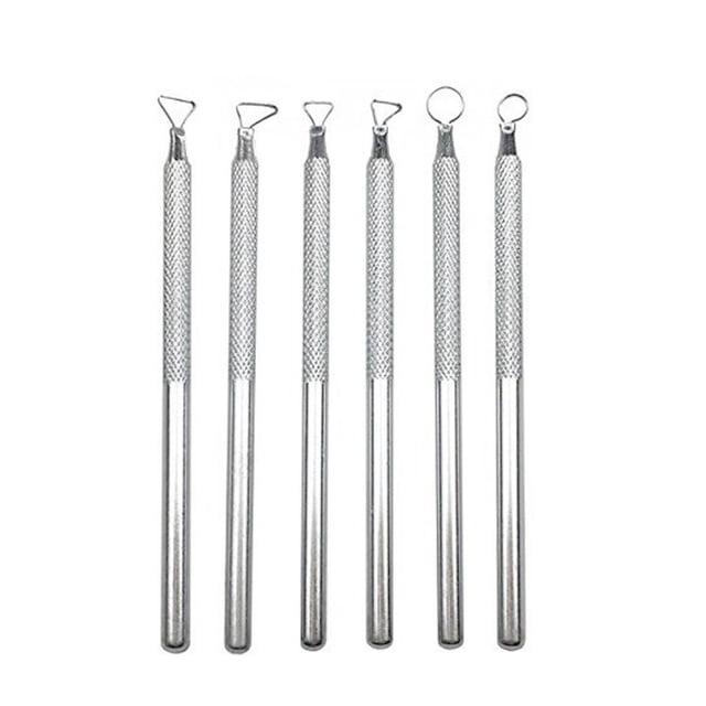 Raspador de arcilla de cerámica herramientas de modelado de escultura de arcilla herramientas de escultura de arcilla de cerámica de lodo de aluminio 6 piezas Inevent TO0244-00B
