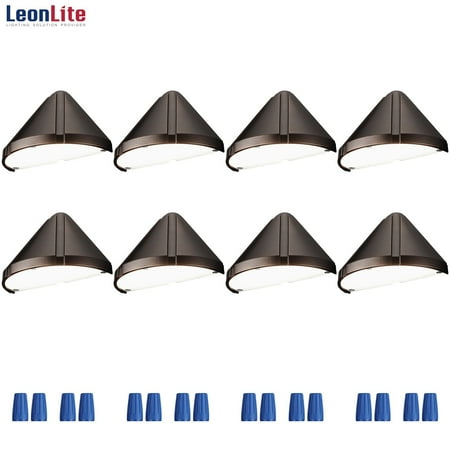 

Leonlite 8 Pack LED Deck Step Light for Patio Pathway Aluminum Housing CRI90 Outdoor Fence Lights 4000K Cool White Oil Rubbed Bronze