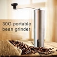 thumbnail image 4 of Ounissouiy Molinillo de café Manual, manivela manual, grosor ajustable, granos de café de acero inoxidable, herramienta de molienda de pimienta Juegos de servir café y té Ounissouiy HA2099-00B, 4 of 6