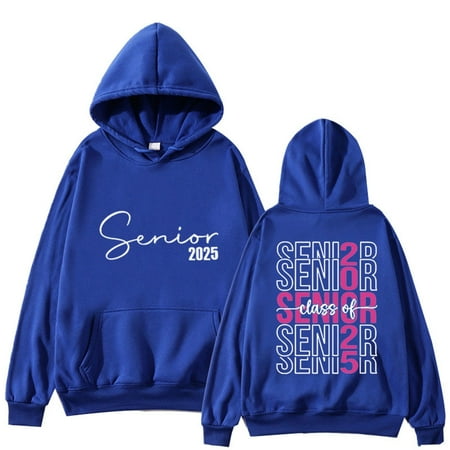 

WUDATI Senior 2025 Graduate Hoodie Unisex Sweatshirt Script Heart Design for High School College Proud Seniors Gift for Graduation Senior Night Picture Day Casual Daily Wear Multiple Colors Available