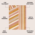 thumbnail image 3 of JONATHAN Y DAZZLE 5 x 8 Area Rug, Retro Rainbow Stripe - Red/Gold/Cream, DZC102C-5, 3 of 9