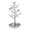 Silver, variant on Jewelry Display Necklace Earring Organizer Holder Metal Birds Tree Stand with Tray Antique Bracelet Rings Rack Tower Decoration for Women Girl (11.8 Inch Gold 1PC)