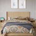 thumbnail image 3 of Wetalus King Mid-Century Headboards Wingback, Oak, 3 of 10