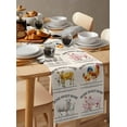 thumbnail image 6 of nqOlkjepod Farmhouse Animals Table Runner 48 Inches Long Farmhouse Dress Scarves, Watercolor Cow Rooster Sheep Pig Dining Tablerunner for Coffee Table/Kitchen Island/Party Décor, 13" x 48", 6 of 8
