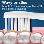 8 Pack Replacement Brush Heads, Compatible with Philips Sonicare Electric Toothbrush, 4pcs Precision Clean and 4pcs Whitening Clean Brush Heads,White.