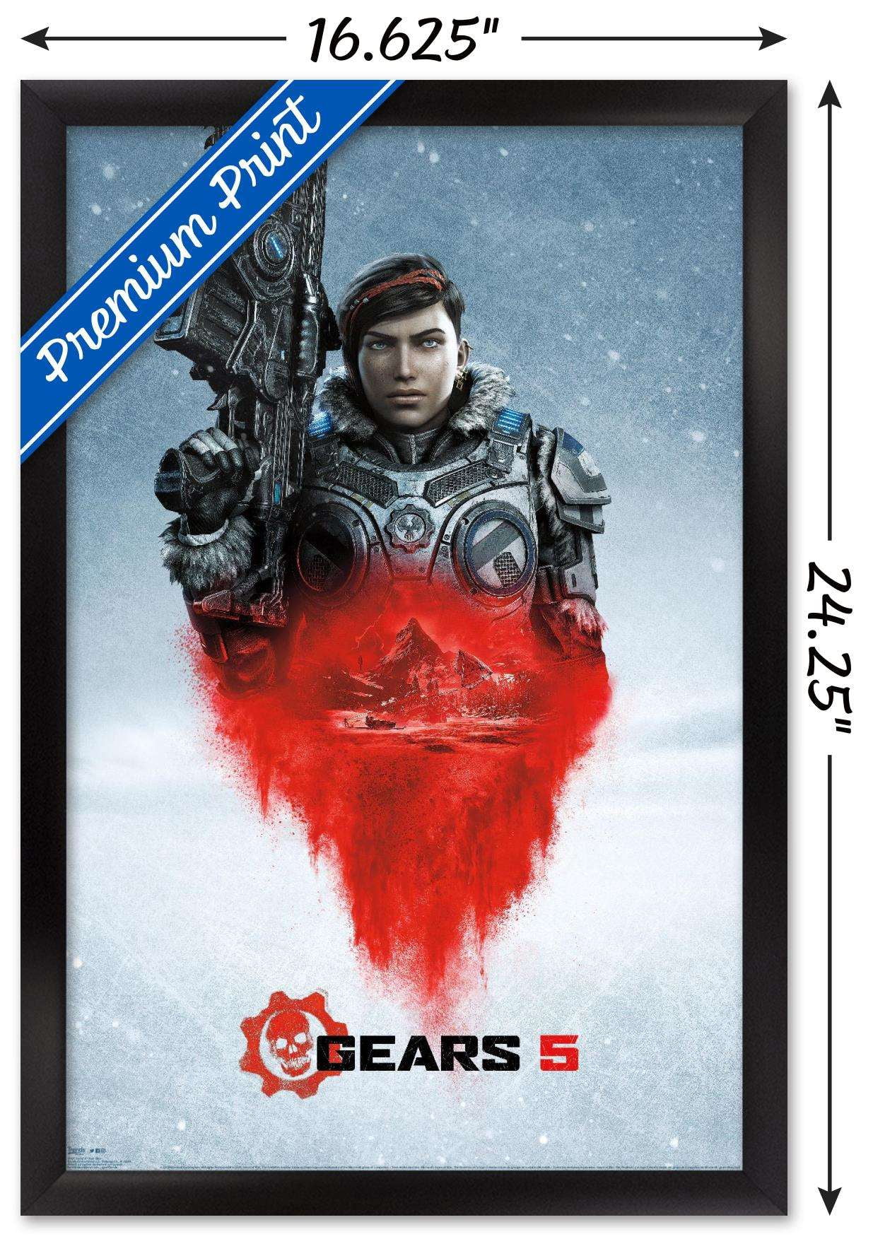 Gears 5 - Kait Diaz Wall Poster, 14.725" x 22.375", Framed