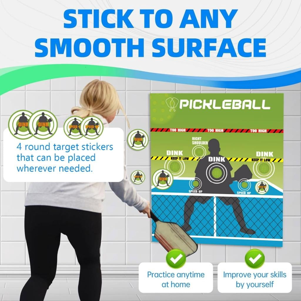 Yihuala Pickleballs Practice Board Pickleballs Rebounder Trainings Aid Practice Pad for Indoor Outdoor Homes Gym