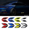 thumbnail image 2 of 6 Piezas 3D Estilo De Coche Pegatinas Reflectantes De Fibra De Carbono Cinta De Advertencia De Seguridad Parachoques Accesorios Exteriores Del huangjie unisex, 2 of 2
