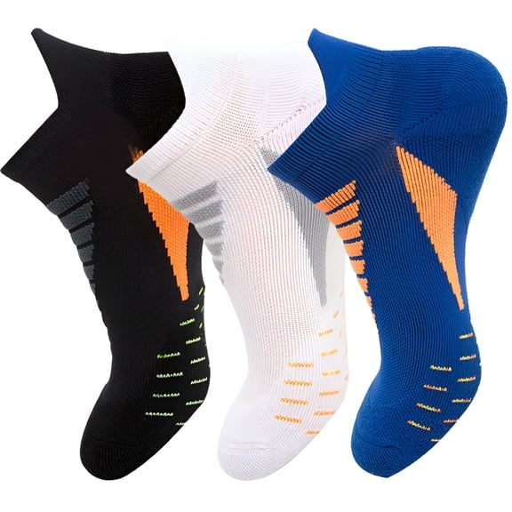 TELOLY 3Pairs Mens Socks9-13Mens Ankle Socks Size 9-11 Men's Socks ,Colormixing1