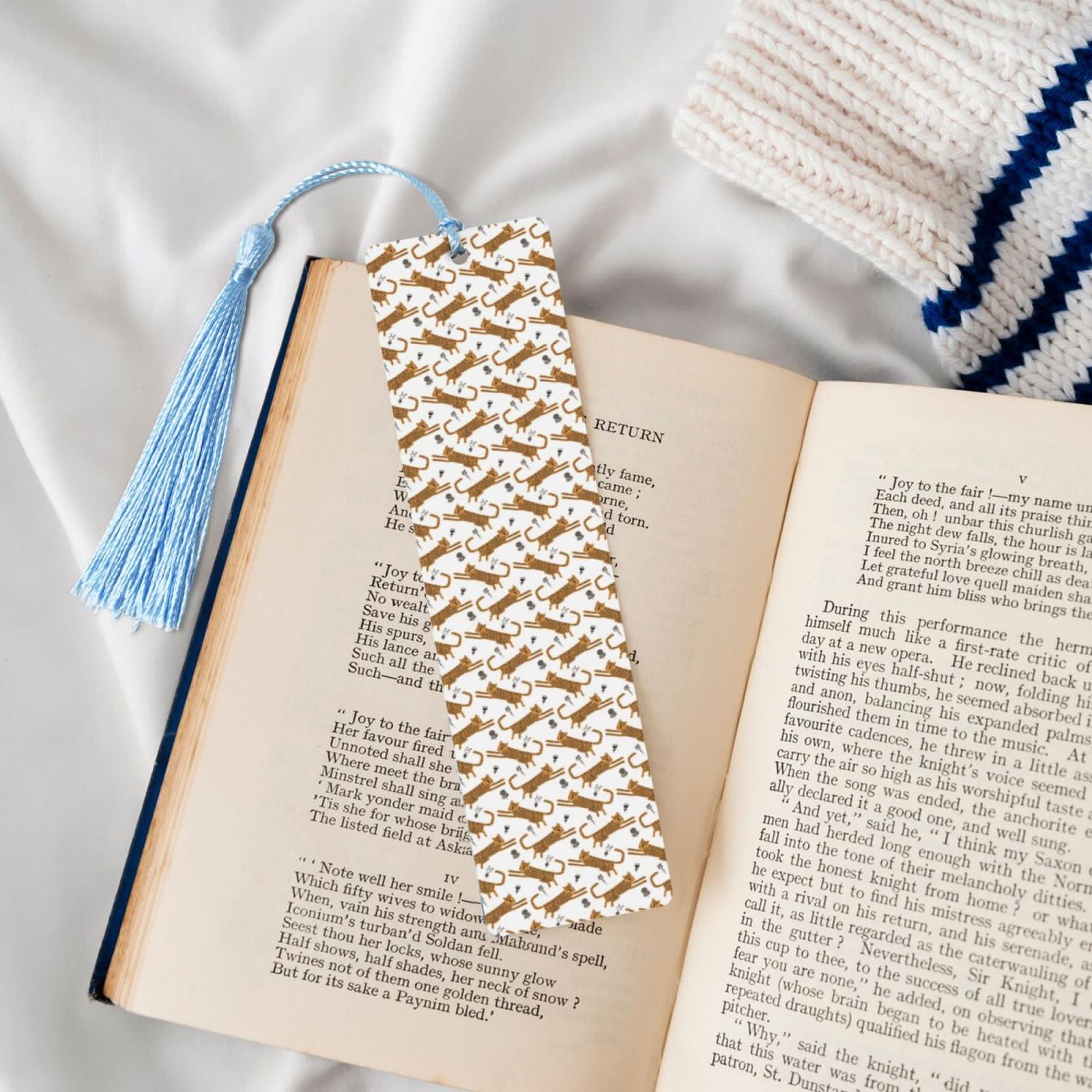 thumbnail image 4 of Kdxio Leopard Print Print Metal Tassel Bookmarks,Perfect Gift for Art Lovers and Bookworms Metal Bookmarks for Women, 4 of 8