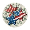 thumbnail image 2 of Linnome Heat Resistant Placemat 14.17 Inch Round Polyester for Independence Day Table Decoration Multicolor, 2 of 6