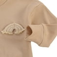 thumbnail image 4 of Newborn Baby Clothes Set Rainbow Embroidery Tops and Pants, 4 of 6