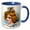 Blue/White, variant on 3drose, Ellen Clapsaddle – Girl in Green with Basket, 11oz Magic Transforming Mug