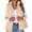 Apricot Color, variant on Women Fall Fashion Sleeveless Vest Winter Cropped Outerwear Warm Puffy Stand-Up Collar Down Pink M