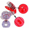 thumbnail image 3 of Cherry Pitter Cherry Stoner, 6 Cherries Olive Multiple Cherrystone Remover, Cherry/Olive Stone Core Seed Remover Tools with Removable Pit and Juice Container Red, 3 of 5