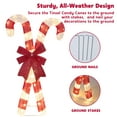 thumbnail image 5 of Joyfy 2.8 FT Candy Cane Yard Light Christmas Outdoor Decorations,50 Pre-Lit LED Christmas Decorations,Christmas Yard Light with Stakes Decorations Outdoor Holiday Decor, 5 of 11