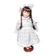 thumbnail image 3 of Figura de Niña de , Colección de Muñecas, Regalo de Cumpleaños Infantil, Bonita Decoración de Mesa Hecha a Mano de 40 Cm para Estantería de S Púrpura, 3 of 10