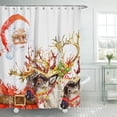 thumbnail image 1 of Dvkptbk Christmas Shower Curtain Santa Claus Holiday Shower Curtain Polyester Shower Curtain, 1 of 7