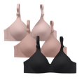 thumbnail image 1 of ManxiVoo Non Underwire Support Bra 3 Piece Set Plus Size Minimizer Anti Sag Comfort Fit for Daily Use XXL Size Orange, 1 of 6
