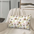 thumbnail image 5 of Salouo Donut Sloth Print Print Pillow Case Cover,Wrinkle-Free Bed Pillow Cover Pack of 1 Home Decor Fade-Resistant and Stain-Resistant ,Pillows Not Included -16"x24", 5 of 8