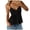 Black, variant on Women's Babydoll Tops Sleeveless V Neck Peplum Crop Wrap Top Cute Summer Tie Front Camisole (Black, M)