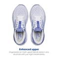 thumbnail image 4 of Brooks Women’s Ghost 16 Neutral Running Shoe - White/Amparo Blue/Limpet Shell - 5 Medium, 4 of 5