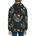 thumbnail image 4 of Kll Unisex Kids Boys Girls Hooded Pocket Pullover Hoodies-Faces Of The Cat, 4 of 9