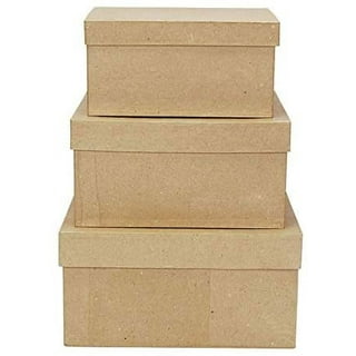 Paper Mache Cone Open Bottom Variety Pack Set of 4 - 17.87x5, 13.75x5,  10.63x4, 7x3 in. 