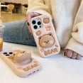 thumbnail image 2 of Case for iPhone 14 Pro Case Cute Phone Case Kawaii iPhone 14 Pro Case Funny iPhone Cases Cartoon Bear Creative Soft Rubber Bumper Shockproof Protective Case Cover for Women Girls, 2 of 16