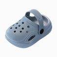 thumbnail image 3 of KPOPLK Toddler Clogs Boys Girls Ganden Shoes Little Kids Slip on Slides Sandals Children Summer Beach Pool Water Shower Slippers Size 7,Blue, 3 of 6