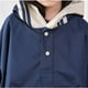 thumbnail image 3 of BRIGHTFUFU Poncho impermeable para niños Capas impermeables Ropa impermeable de una pieza con capucha para lluvia (Azul marino) - Talla L, 3 of 7