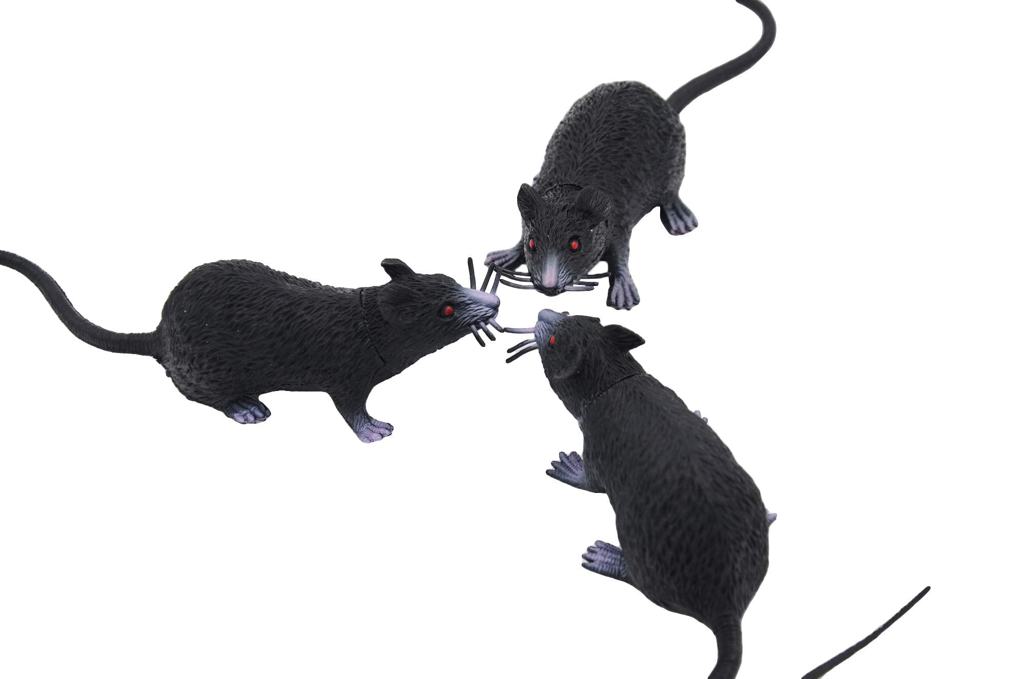 3 Pack Fake Mice, Realistic Mouse Models, Halloween Tricks Prank Props