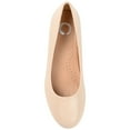 thumbnail image 5 of Journee Womens Saar Comfort Insole Round Toe Block Heel Pumps, Widths Available, 5 of 10