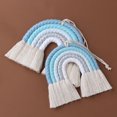 thumbnail image 5 of Macrame Rainbow Wall Hanging Decoration Boho Nursery Baby Kids Room Home Decor Baby Shower Supplies, 5 of 12